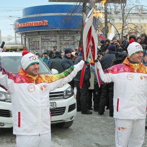 Челябинские факелонсцы-дзюдоисты Александр Миллер и Мансур Исаев-2