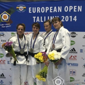 Призёры открытого турнира Европы по дзюдо в Таллинне в весе до 52 кг